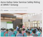 Asmo Kalbar Gelar Seminar Safety Riding di SMKN 1 Sintang: