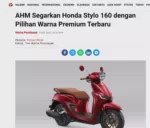 AHM Segarkan Honda Stylo 160 dengan Pilihan Warna Premium Terbaru