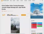 Asmo Kalbar Gelar Touring Ramadan, Jurnalis Diajak Berbagi dan Jajal Skutik Honda