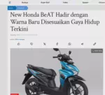 New Honda BeAT Hadir dengan Warna Baru Disesuaikan Gaya Hidup Terkini