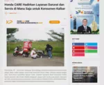 Honda CARE Hadirkan Layanan Darurat dan Servis di Mana Saja untuk Konsumen Kalbar