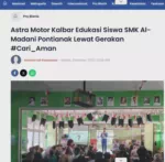 Astra Motor Kalbar Edukasi Siswa SMK Al-Madani Pontianak Lewat Gerakan #Cari_Aman