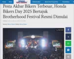 Pesta Akbar Bikers Terbesar, Honda Bikers Day 2025 Bertajuk Brotherhood Festival Resmi Dimulai