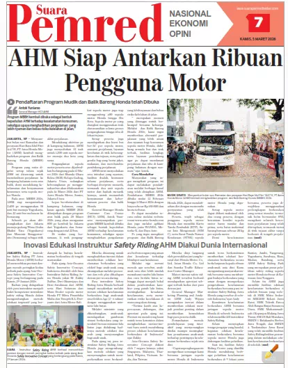 Inovasi Edukasi Instruktur Safety Riding AHM Diakui Dunia Internasional