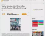 Touring Ramadan Astra Motor Kalbar, Jurnalis Rasakan Riding Sambil Berbagi