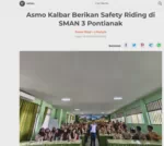Asmo Kalbar Berikan Safety Riding di SMAN 3 Pontianak