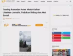 Touring Ramadan Astra Motor Kalbar Libatkan Jurnalis, Padukan Riding dan Aksi Sosial