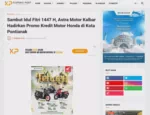 Sambut Idul Fitri 1447 H, Astra Motor Kalbar Hadirkan Promo Kredit Motor Honda di Kota Pontianak