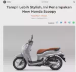 Tampil Lebih Stylish, Ini Penampakan New Honda Scoopy