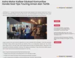 Astra Motor Kalbar Edukasi Komunitas Honda Soal Tips Touring Aman dan Tertib