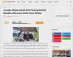 Jurnalis Lintas Daerah Ikuti Touring Berkah Ramadan Bersama Astra Motor Kalbar