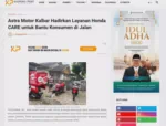 Astra Motor Kalbar Hadirkan Layanan Honda CARE untuk Bantu Konsumen di Jalan
