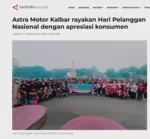 Astra Motor Kalbar rayakan Hari Pelanggan Nasional dengan apresiasi konsumen
