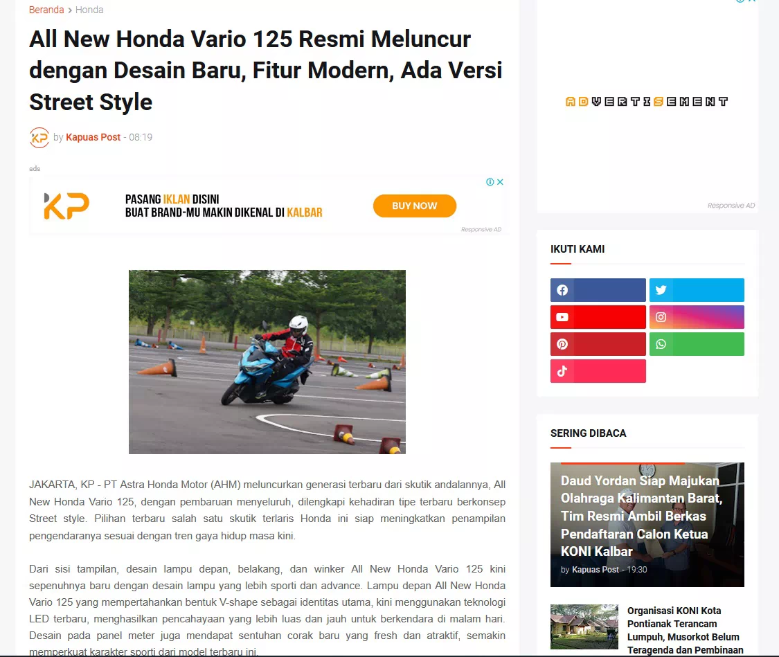 All New Honda Vario 125 Resmi Meluncur dengan Desain Baru, Fitur Modern, Ada Versi Street Style