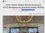 Astra Motor Kalbar Bekali Karyawan PLTU Bengkayang Edukasi Safety Riding