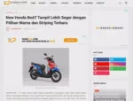 New Honda BeAT Tampil Lebih Segar dengan Pilihan Warna dan Striping Terbaru