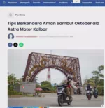 Tips Berkendara Aman Sambut Oktober ala Astra Motor Kalbar