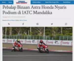 Pebalap Binaan Astra Honda Nyaris Podium di IATC Mandalika