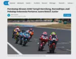 Pembalap Binaan AHM Tampil Gemilang, Ramadhipa Jadi Pebalap Indonesia Pertama Juara Moto3 Junior