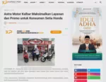 Astra Motor Kalbar Maksimalkan Layanan dan Promo untuk Konsumen Setia Honda