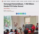 Semangat Kemerdekaan, 1.960 Bikers Honda PCX Gelar Konvoi