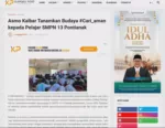 Asmo Kalbar Tanamkan Budaya #Cari_aman kepada Pelajar SMPN 13 Pontianak