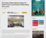 Astra Motor Kalbar Edukasi Pegawai PT United Tractor Lewat Seminar Safety Riding #Cari_aman