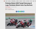 Pebalap Muda AHM Tampil Kencang di Laga Pembuka Moto4 Asia Cup Buriram