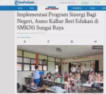 Implementasi Program Sinergi Bagi Negeri, Asmo Kalbar Beri Edukasi di SMKN1 Sungai Raya