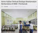 Asmo Kalbar Perkuat Budaya Keselamatan Berkendara di MAN 1 Pontianak