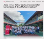 Astra Motor Kalbar edukasi keselamatan berkendara di SMA Muhammadiyah 1