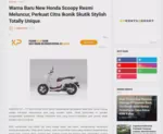 Warna Baru New Honda Scoopy Resmi Meluncur, Perkuat Citra Ikonik Skutik Stylish Totally Unique