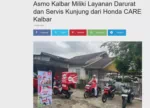 Asmo Kalbar Miliki Layanan Darurat dan Servis Kunjung dari Honda CARE Kalbar