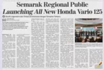 Semarak Regional Public Launching All New Honda Vario 125, Skutik Legendaris dan Terlaris di Indonesia dengan Tampilan Terbaru