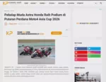 Pebalap Muda Astra Honda Raih Podium di Putaran Perdana Moto4 Asia Cup 2026
