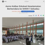 Asmo Kalbar Edukasi Keselamatan Berkendara ke SMKN 1 Sekadau