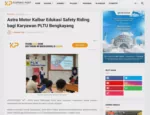Astra Motor Kalbar Edukasi Safety Riding bagi Karyawan PLTU Bengkayang