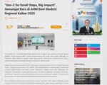 “Gen-Z Do Small Steps, Big Impact!”, Semangat Baru di AHM Best Student Regional Kalbar 2025