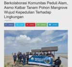 Berkolaborasi Komunitas Peduli Alam, Asmo Kalbar Tanam Pohon Mangrove Wujud Kepedulian Terhadap Lingkungan