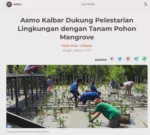 Asmo Kalbar Dukung Pelestarian Lingkungan dengan Tanam Pohon Mangrove