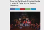 Disambut Tari Kecak, Pebalap Honda di MotoGP Gelar Kopdar Bareng Bikers Bali