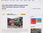 Astra Motor Kalbar Hadirkan Layanan Honda CARE untuk Bantu Konsumen di Situasi Darurat