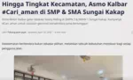 Hingga Tingkat Kecamatan, Asmo Kalbar #Cari_aman di SMP &amp; SMA Sungai Kakap