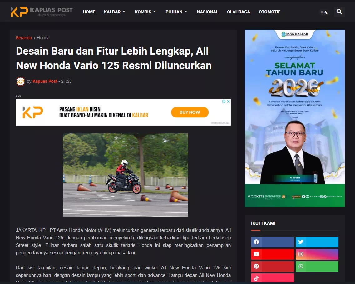 Desain Baru dan Fitur Lebih Lengkap, All New Honda Vario 125 Resmi Diluncurkan