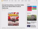 Semarak Kemerdekaan, Astra Motor Kalbar Tebar Promo Spesial Motor Honda di Singkawang
