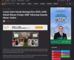 Lewat Astra Honda Berbagi Ilmu 2025, AHM Bekali Ribuan Pelajar SMK Teknologi Sepeda Motor Terkini