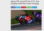 Ajang FIM JuniorGP dan ETC, Dua Pebalap AHM Raih Posisi Tertinggi