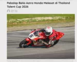 Pebalap Belia Astra Honda Melesat di Thailand Talent Cup 2026