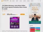 Juni Makin Menawan, Astra Motor Kalbar Beri Promo Spesial Pembelian Motor Honda di Landak