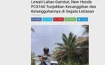 Lewati Lahan Gambut, New Honda PCX160 Tunjukkan Kecanggihan dan Ketangguhannya di Segala Lintasan